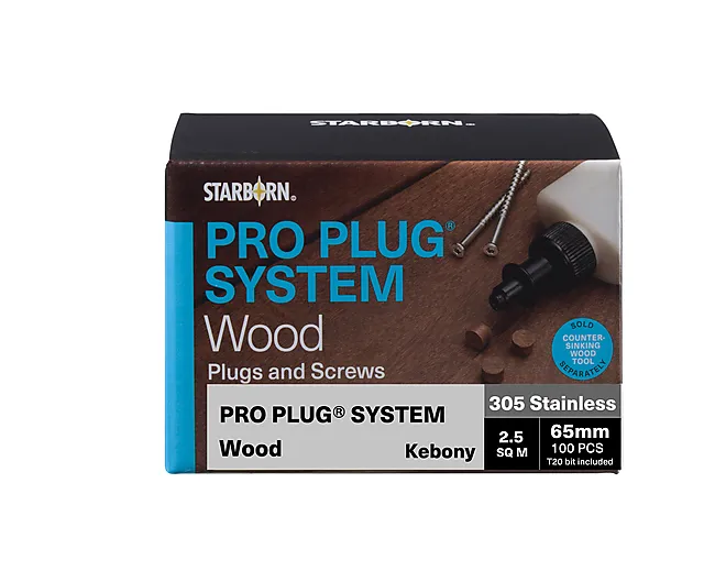 Plugger Kebony Pro Plug (65 mm skruer)