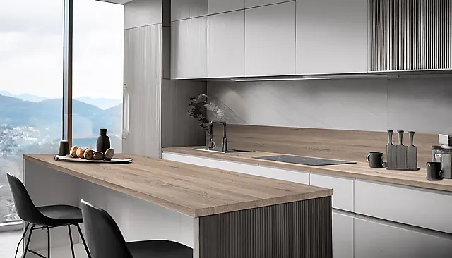 Benkeplate laminat Level drivved