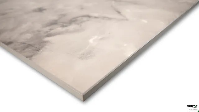 Benkeplate laminat Level Duo hvit marmor/grå marmor 