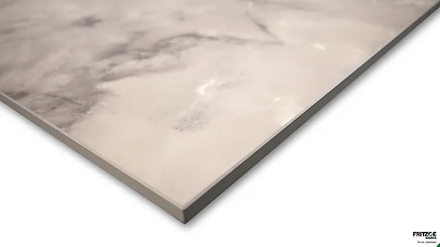 Benkeplate laminat Level Duo hvit marmor/grå marmor 