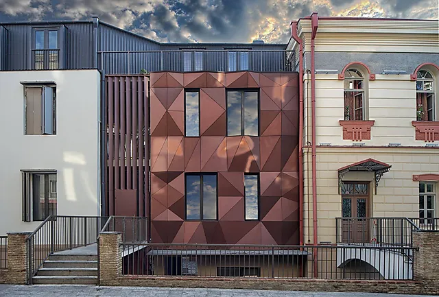 Fasade Trespa Meteon LM1055 diffuse EDF 1S persian copper