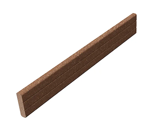 Kantbord Megawood mørk brun