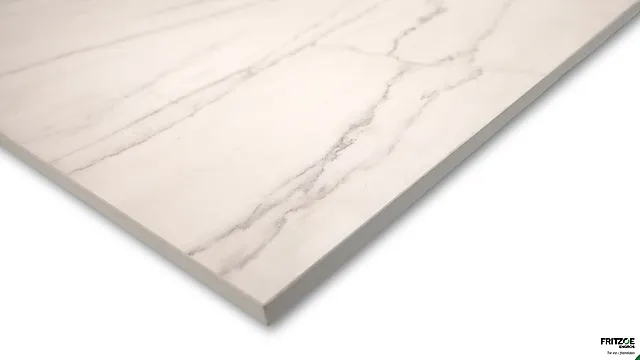 Benkeplate laminat Level Duo hvit marmor/grå marmor 