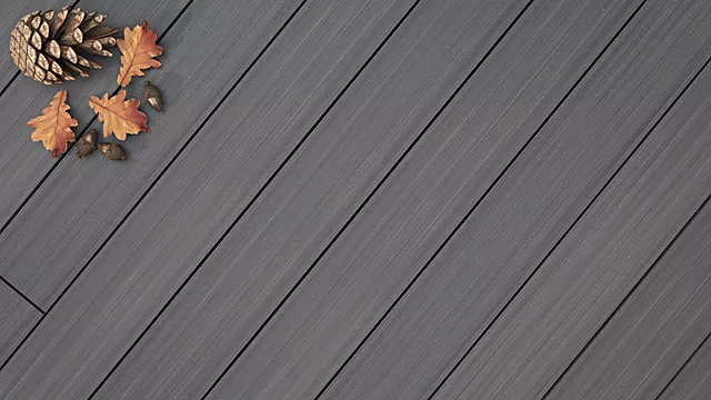 Terrasse Megawood Premium grå